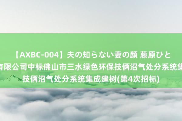 【AXBC-004】夫の知らない妻の顔 藤原ひとみ 浙江爱科乐环保有限公司中标佛山市三水绿色环保技俩沼气处分系统集成建树(第4次招标)