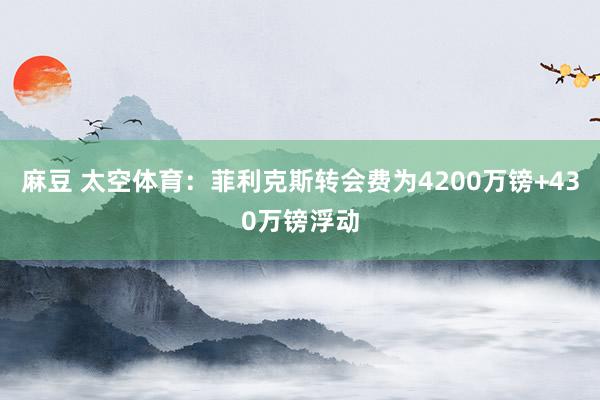 麻豆 太空体育：菲利克斯转会费为4200万镑+430万镑浮动